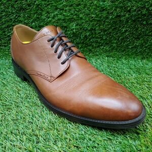 Cole Haan Hawthorne Plain Oxford SIZE 8.5 Men's Leather Dress Shoes British Tan